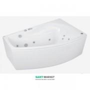 Ванна аэро- и гидромассажная акриловая PoolSpa Nicole 150х80 R правая система Smart 2 белый PHAOD10ST2C0000