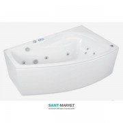 Ванна гидромассажная акриловая PoolSpa Nicole 150х90 R правая система Smart 1 белый PHANU10ST1C0000