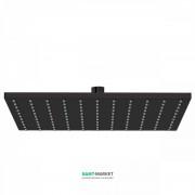 Верхний душ Tres 300х300 мм с шарниром черный матовый 13413830NM