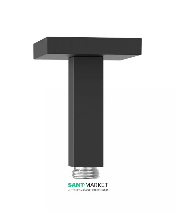 Потолочный душевой кронштейн Tres 110 мм черный матовый 13452202NM