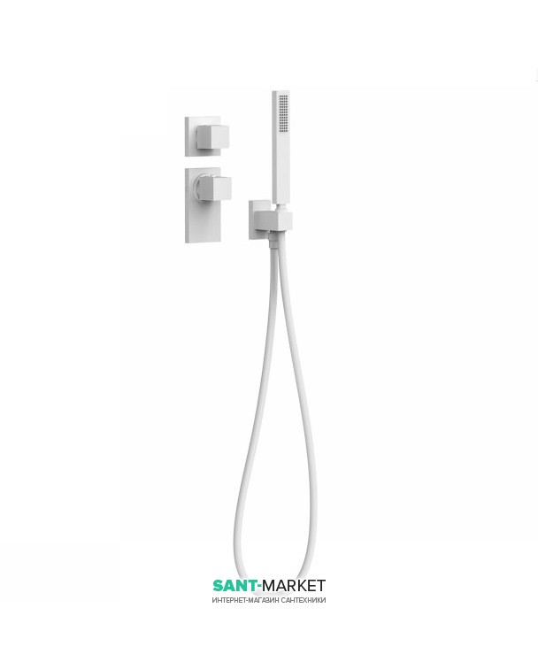 Термостат для душу Tres Block System colors 1 споживач білий матовий 20625191BM