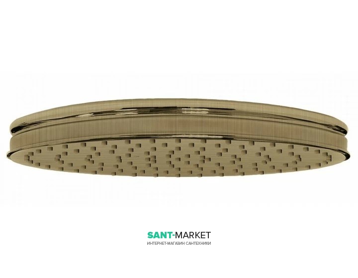 Верхний душ Tres Ø 310 мм с шарниром состаренная латунь матовый 29933703LM