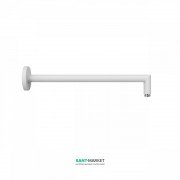 Настінний душовий кронштейн Tres 400 мм білий матовий 16118740BM