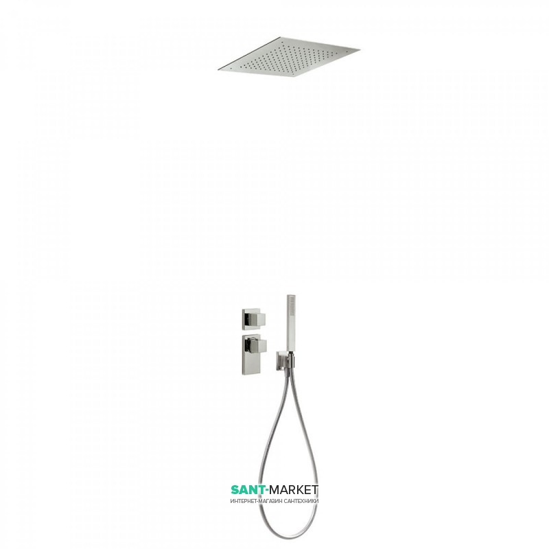 Душевая система Tres Block System colors термостатическая сталь 20625204AC