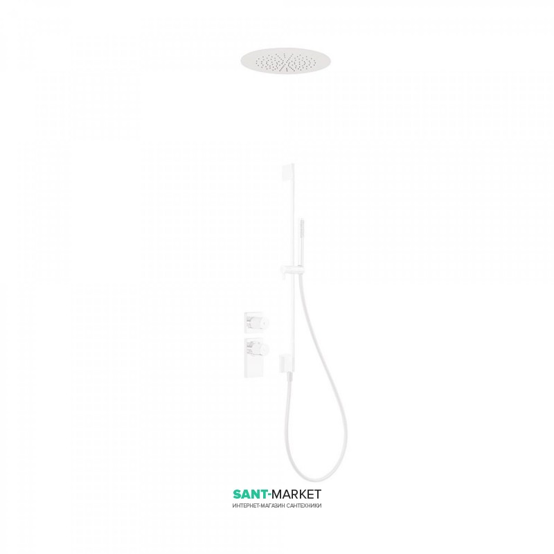 Душова система Tres Block System colors термостатична білий матовий 20635203BM