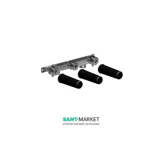 Комплект для предварительного монтажа настенного смесителя Dornbracht для кухни на 3 отверстия излив слева хром 35 713 970 90