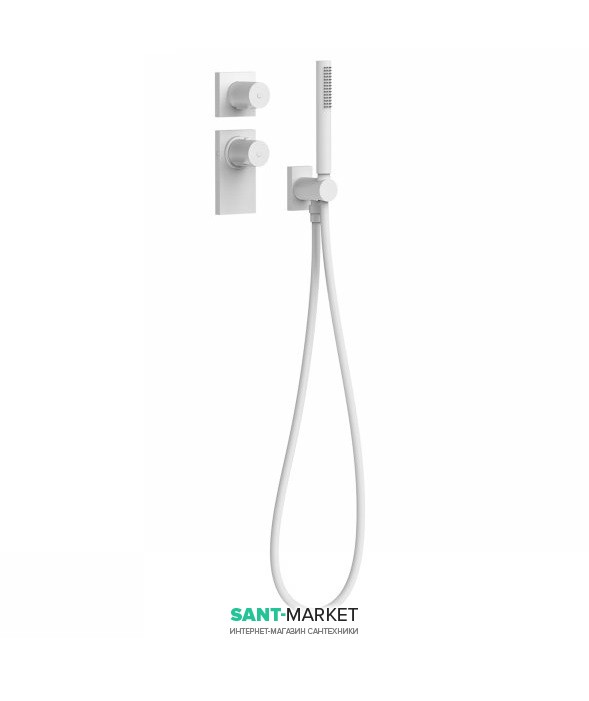 Термостат для душа Tres Block System colors 2 потребителя белый матовый 20635291BM