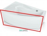 Панель для ванни PoolSpa Nicole 160х95 фронтальна L ліва акрил білий PWONE10OP000000