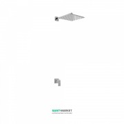 Душевая система скрытого монтажа Tres Cuadro Tres с однорычажным смесителем хром 106377