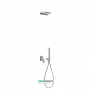 Душевая система Tres Cuadro Tres с верхним и ручным душем хром 00618006