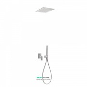 Душова система Tres Cuadro Tres з верхнім і ручним душем хром 00698001