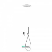 Душова система Tres Max-Tres з верхнім і ручним душем хром 06218009