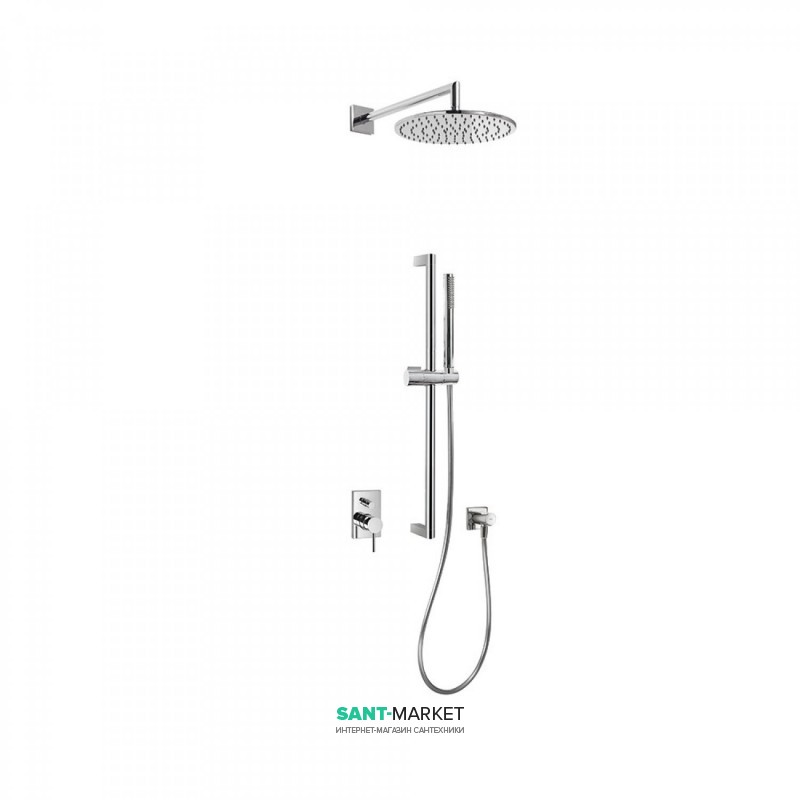 Душевая система Tres Max-Tres с верхним и ручным душем хром 06298002