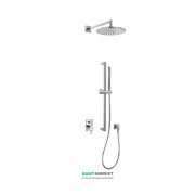 Душова система Tres Max-Tres з верхнім і ручним душем хром 06298002