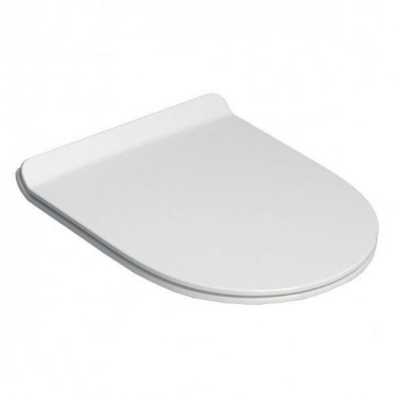 Сидіння з кришкою для унітазу Flaminia App Soft Close тонке з мікроліфтом молочно-білий матовий QKCW05 Latte