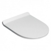 Сиденье с крышкой для унитаза Flaminia App Soft Close тонкое с микролифтом молочно-белый матовый QKCW05 Latte