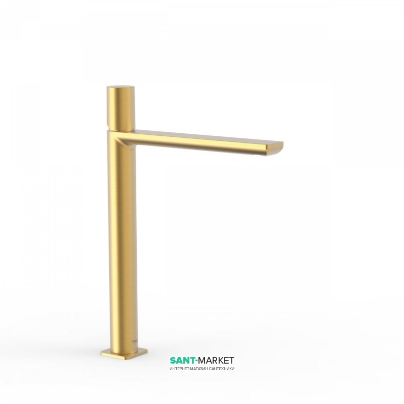Смеситель для раковины Tres Loft colors однорычажный излив 220 мм золото матовый 20020306OM