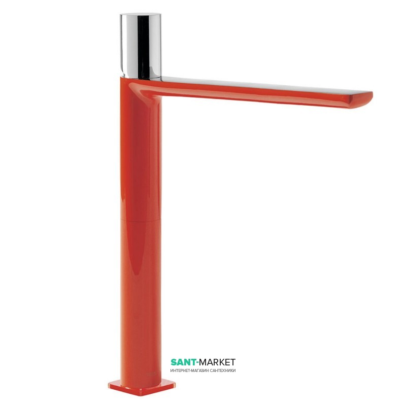 Смеситель для раковины Tres Loft colors однорычажный излив 220 мм красный/хром 20020306RO