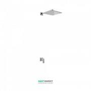 Душевая система скрытого монтажа Tres Cuadro Tres с однорычажным смесителем хром 106377