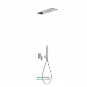 Душевая система Tres Cuadro Tres с верхним и ручным душем хром 00618003