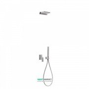 Душевая система Tres Cuadro Tres с верхним и ручным душем хром 00618006