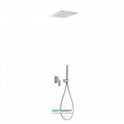 Душевая система Tres Cuadro Tres с верхним и ручным душем хром 00698001