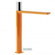 Змішувач для раковини Tres Loft colors одноважільний вилив 220 мм апельсиновий/хром 20020306NA