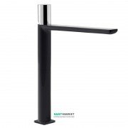 Змішувач для раковини Tres Loft colors одноважільний вилив 220 мм чорний/хром 20020306NE