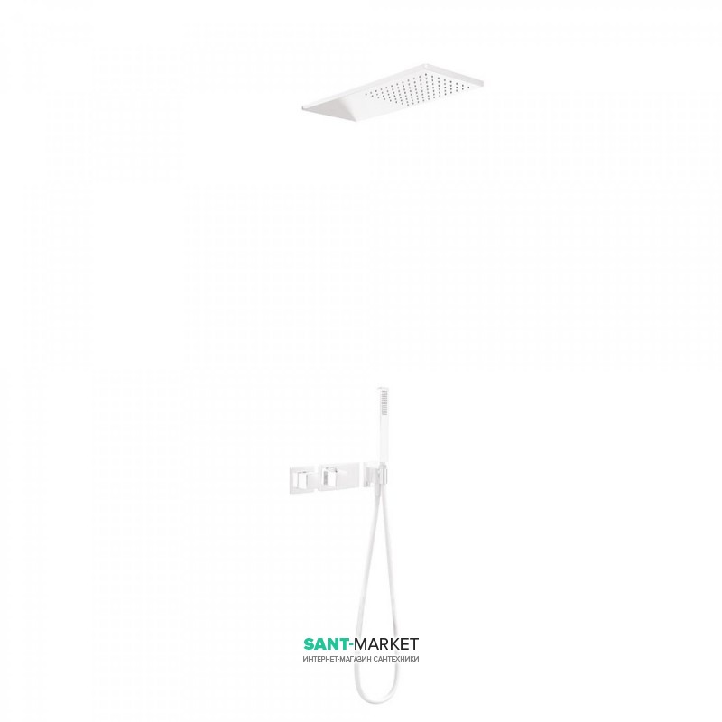 Душова система Tres Block System colors термостатична білий матовий 20725202BM