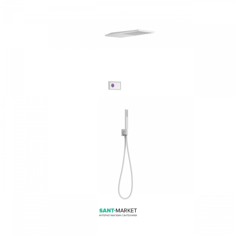 Душевая система Tres Shower Technology электронная с термостатом белый матовый 09286551BM
