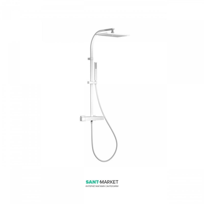 Душевая стойка Tres Slim colors термостатическая белый матовый 20219501BM