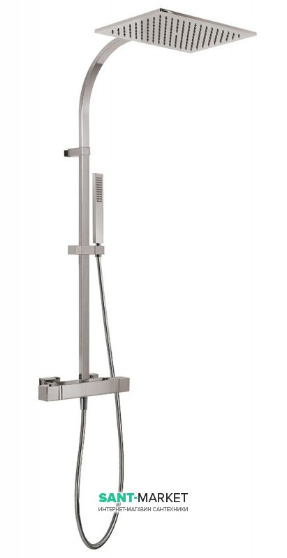 Душевая стойка Tres Slim colors термостатическая сталь 20219501AC