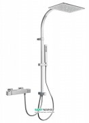 Душова стійка Tres Slim-Tres термостатичні c верхнім і ручним душем хром 20238501