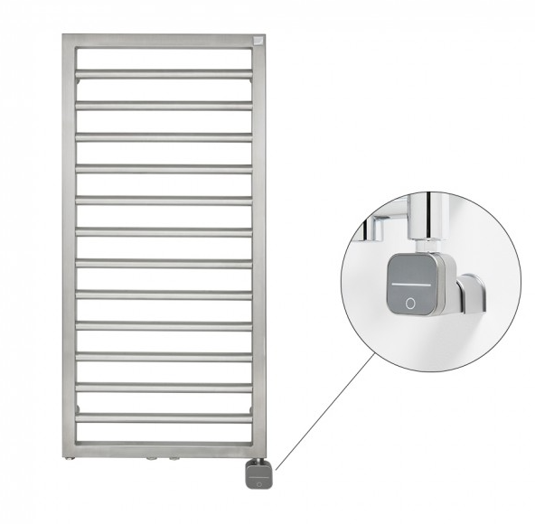 Полотенцесушитель електричний Zehnder Subway Inox з теном Nex прихованого монтажу нержавіюча сталь SUBI-100-045-NEX-HID