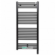 Полотенцесушитель електричний Zehnder Virando з теном HOTS прихованого монтажу чорний матовий AB-120-050-9017-HOTS-HID