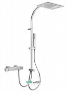 Душова стійка Tres Slim-Tres термостатичні c верхнім і ручним душем хром 20238501