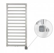 Полотенцесушитель електричний Zehnder Subway Inox з теном Nex прихованого монтажу нержавіюча сталь SUBI-100-045-NEX-HID