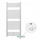 Полотенцесушитель електричний Zehnder Virando з теном HEC прихованого монтажу білий AB-120-050-9016-HEC-HID