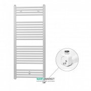 Полотенцесушитель электрический Zehnder Virando с тэном HEC скрытого монтажа белый AB-120-050-9016-HEC-HID