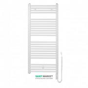 Полотенцесушитель електричний Zehnder Virando з теном HOTS з проводом білий AB-120-050-9016-HOTS-SC