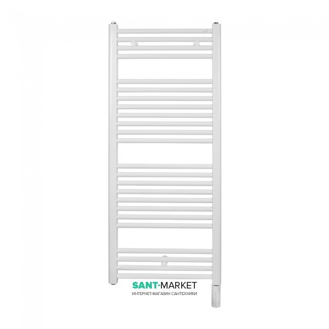 Полотенцесушитель электрический Zehnder Virando с тэном HOTS скрытого монтажа белый AB-120-050-9016-HOTS-HID