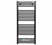 Полотенцесушитель водяной Zehnder Virando для закрытых систем отопления черный матовый AB-120-050-9017