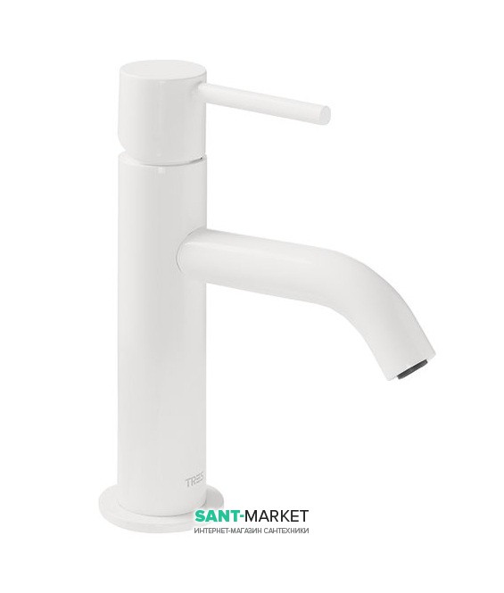 Смеситель для раковины Tres Study colors однорычажный белый матовый 26290301BM