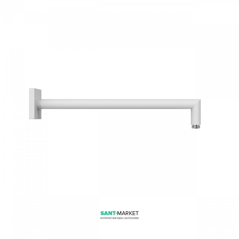 Настенный душевой кронштейн Tres 400 мм белый матовый 06243201BM