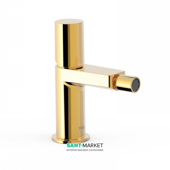 Смеситель для биде Tres Project colors однорычажный золото 21112002OR