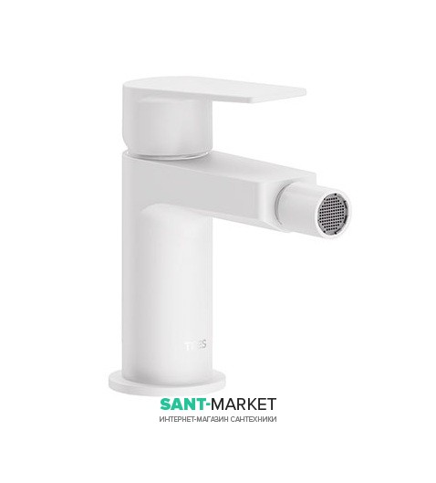 Смеситель для биде Tres Project colors однорычажный белый матовый 21112001BM