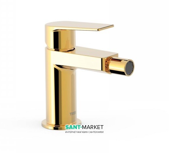 Смеситель для биде Tres Project colors однорычажный золото 21112001OR