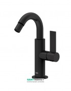 Змішувач для біде Tres Project colors одноважільний з поворотним виливом чорний матовий 21122401NM