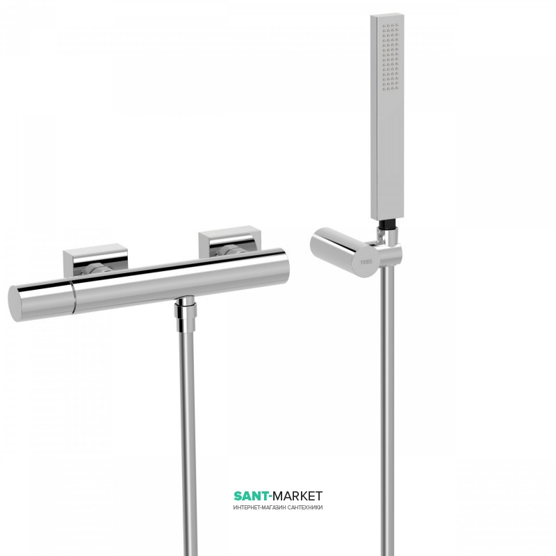 Змішувач для душу Tres Project colors одноважільний з ручним душем хром 21116701