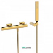 Змішувач для душу Tres Project colors одноважільний з ручним душем золото 21116701OR